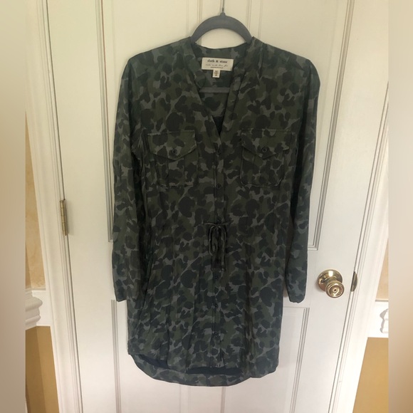 Anthropologie cloth and stone Nina camo shirt dress - Picture 10 of 10